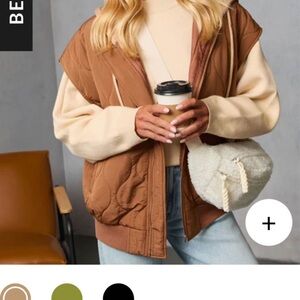 Vici Tan Quilted Vest